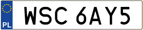 Trailer License Plate